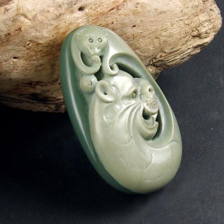 Hetian jade beauty color