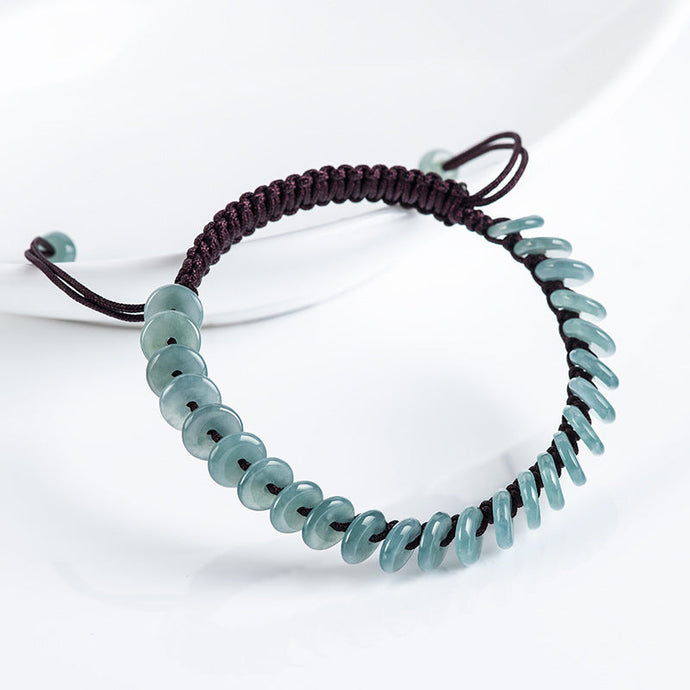 Adorn Your Wrist with Serenity: A Look at a Soft Blue-Green Jade Bracelet