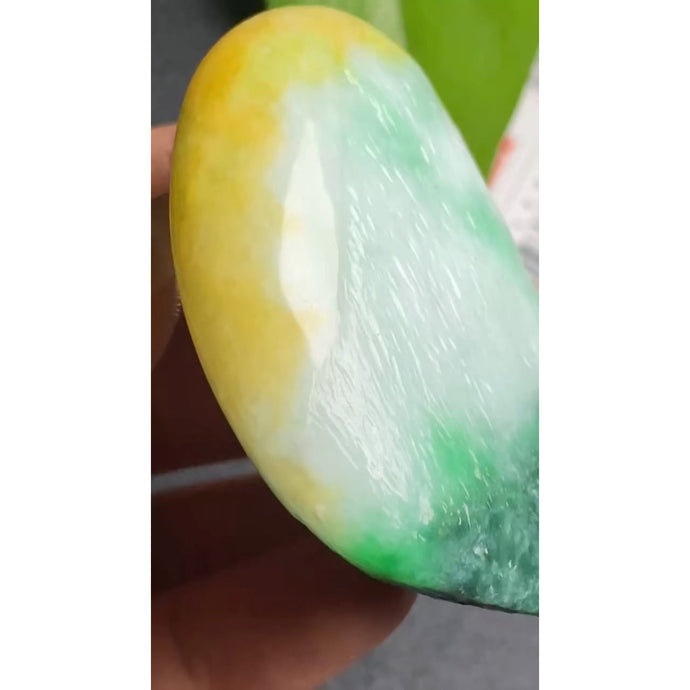 Where Yellow Meets Green: The Allure of a Burmese Jadeite Rough Stone