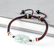 Natural Jade Bracelet Lotus Jadeite Bracelet