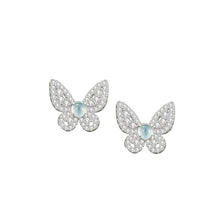 Natural Jade Earrings Jadeite Silver Butterfly Earrings