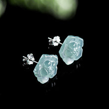 Natural Jade Earrings Silver Jadeite Earrings