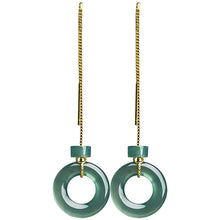 Natural Jade Earrings Silver Jadeite Earrings
