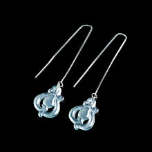 Natural Jade Earrings Silver Jadeite Earrings TUEG386