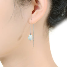 Natural Jade Earrings Silver Jadeite Earrings TUEG386