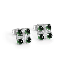 Natural Jade Earrings Silver Jadeite Earrings
