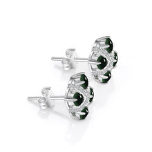 Natural Jade Earrings Silver Jadeite Earrings