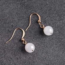 Natural Jade Earrings Silver Jadeite Earrings