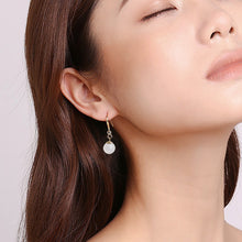 Natural Jade Earrings Silver Jadeite Earrings