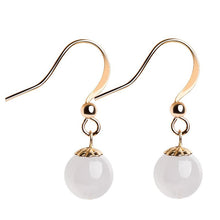 Natural Jade Earrings Silver Jadeite Earrings