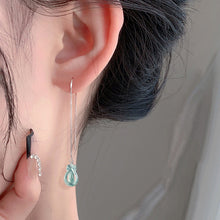 Natural Jade Earrings Silver Jadeite Earrings