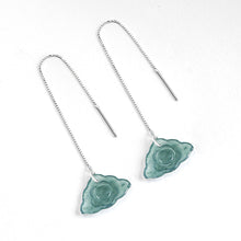 Natural Jade Earrings Silver Jadeite Earrings