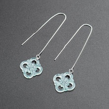 Natural Jade Earrings Silver Jadeite Earrings