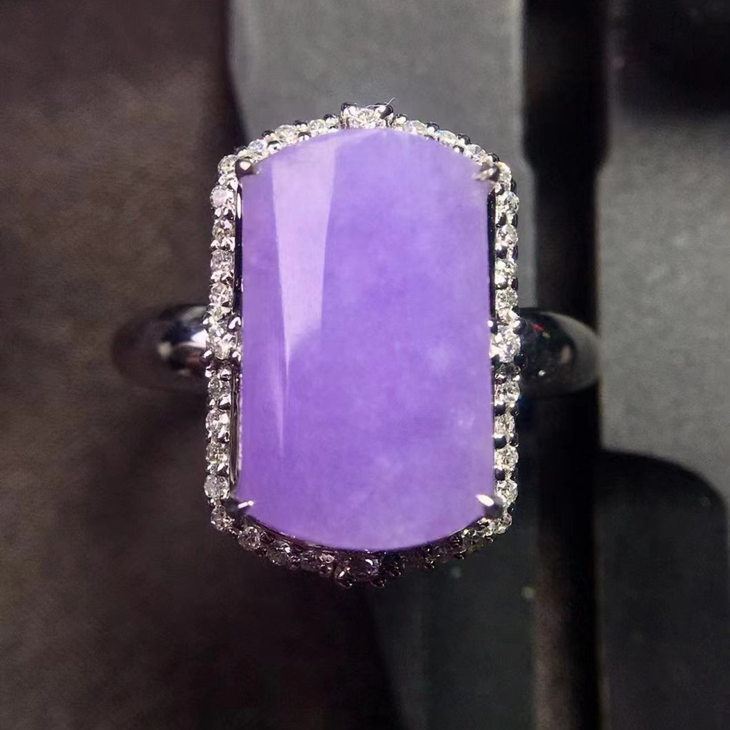 Natural Jade Engagement Ring Jadeite Gold Jade Wedding Ring