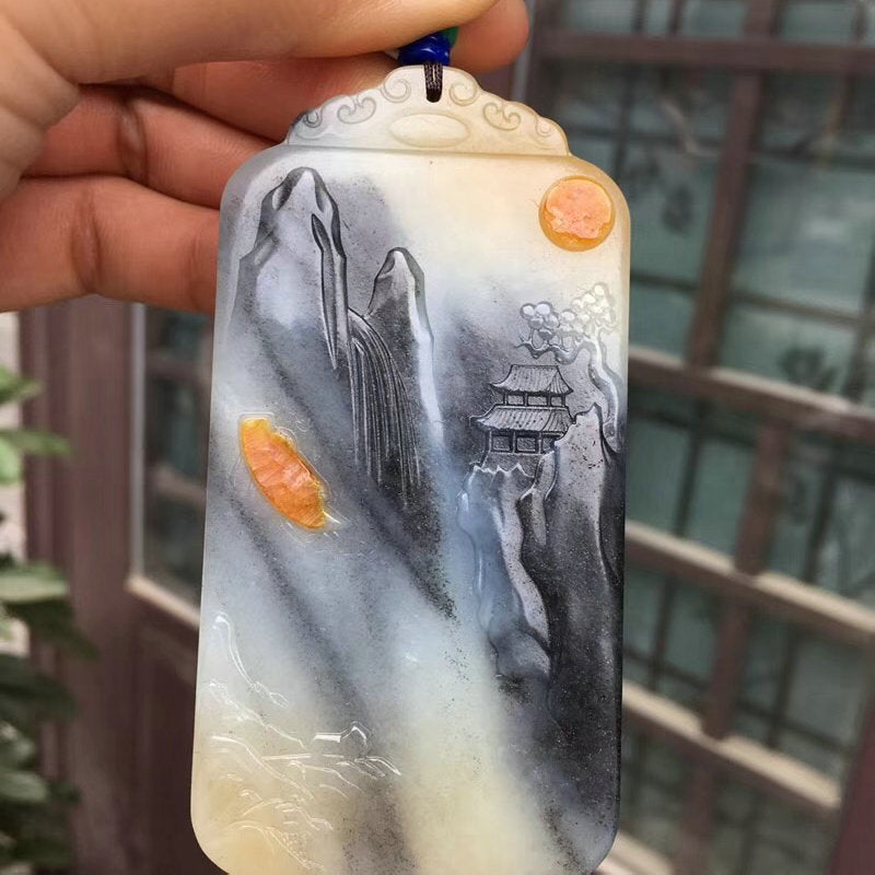 Natural jade carving Chinese Hetian nephrite collectibles