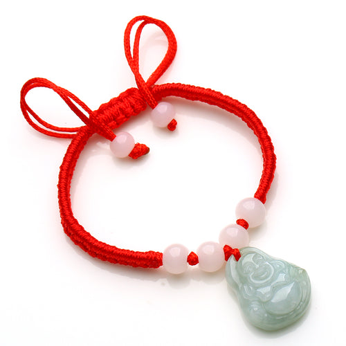 Natural jade jadeite bracelet Buddha wholesale