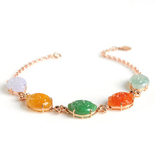 Natural jade bracelet jadeite gold monkey bracelet