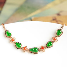Natural jade bracelet jadeite gold bracelet