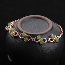 Natural Jade Bracelet Nephrite Silver Bracelet