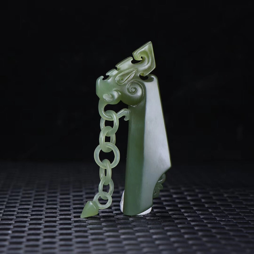 Natural jade carving Chinese Kunlun nephrite jade collectibles