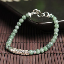 Natural jade jadeite silver bracelet wholesale