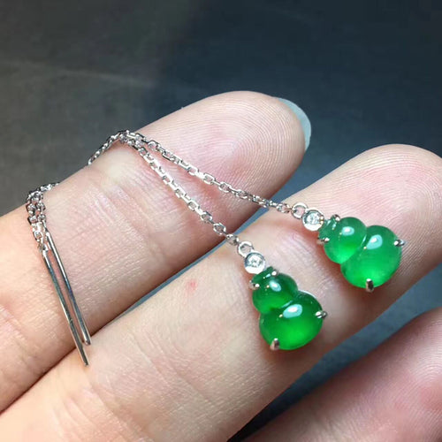 Natural Jade Earrings Jadeite Earrings