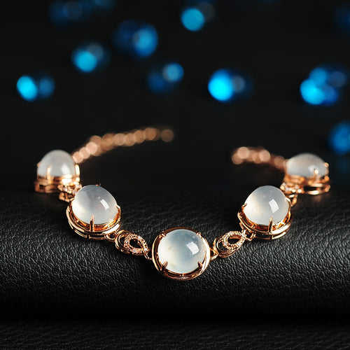 Natural jade bracelet jadeite gold bracelet