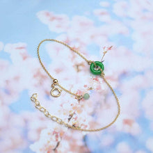Jade Jadeite 18k Gold-Filled Jade Bracelet