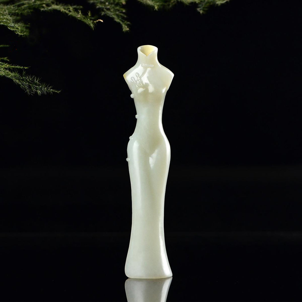 Natural jade carving nephrite collectibles Chinese Hetian jade