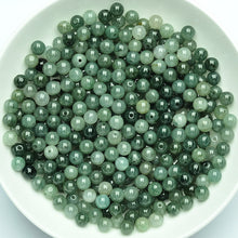 Natural jade jadeite beads dark green grey wholesale