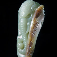 Natural jade carving nephrite collectibles Chinese Kunlun jade