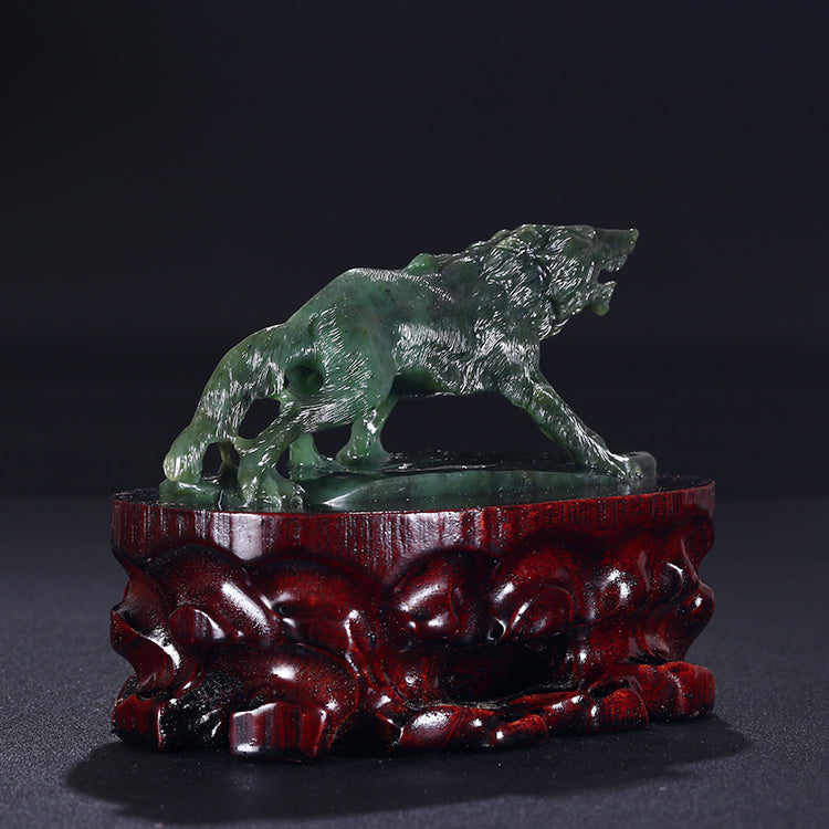 Natural jade carving nephrite collectibles Russia Siberian jade