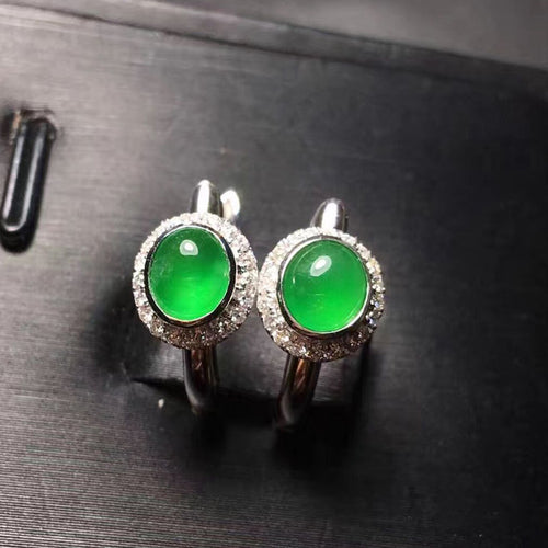 Natural Jade Earrings Jadeite Earrings