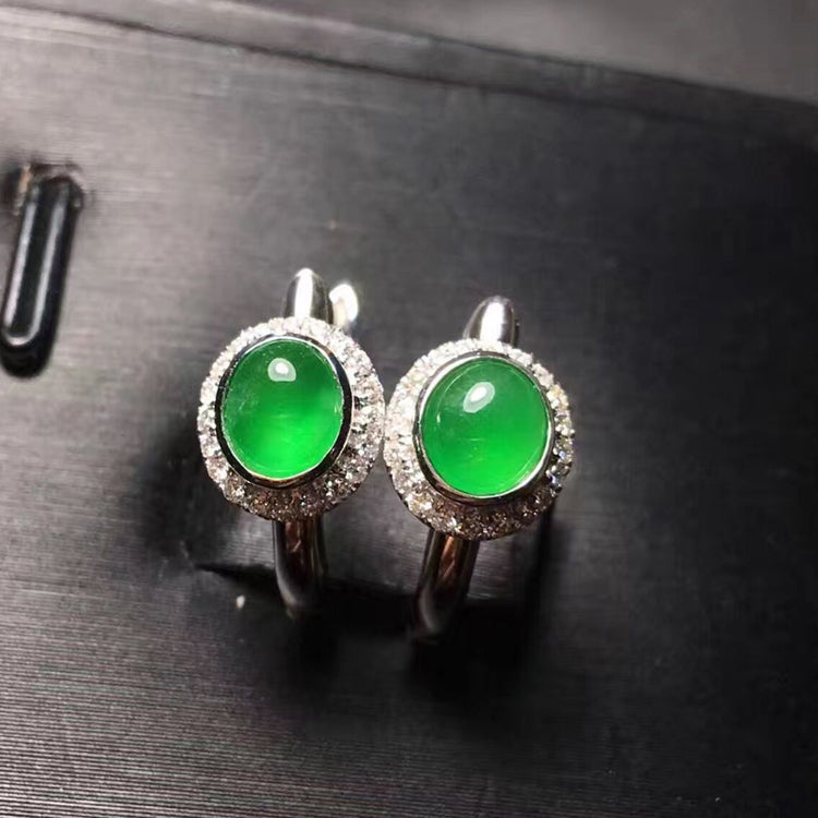 Natural Jade Earrings Jadeite Earrings