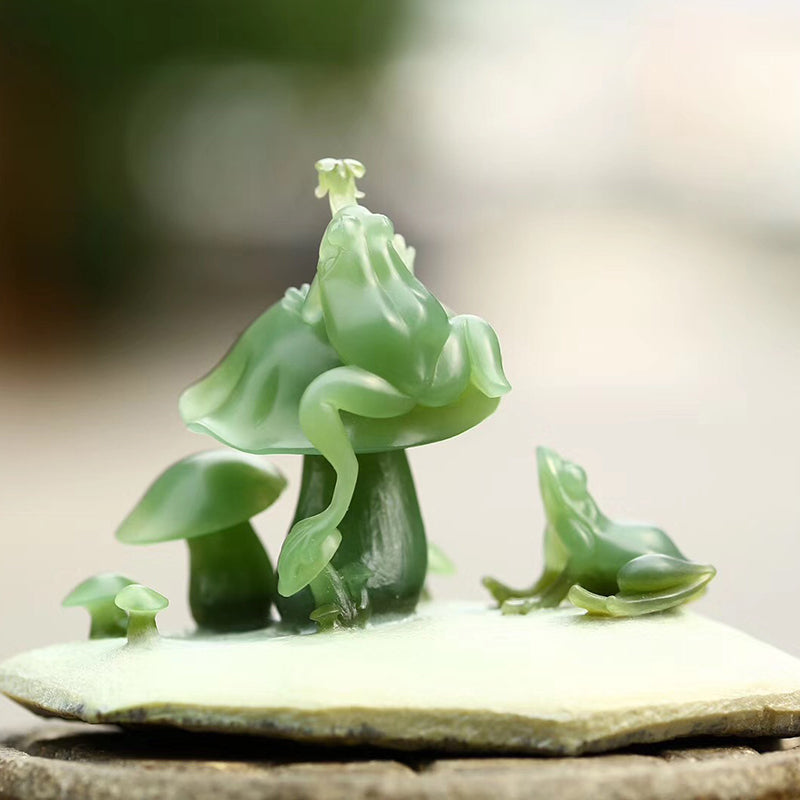 Natural jade carving Siberian nephrite jade collectibles