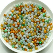 Natural jade jadeite beads mixed colors wholesale