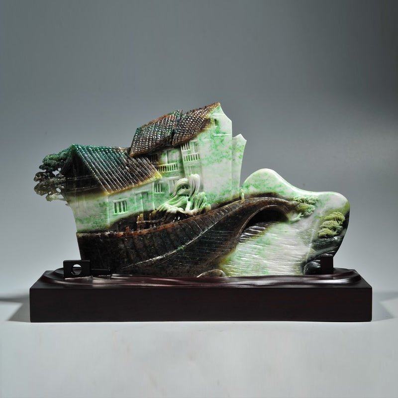 Natural jade carving Chinese Dushan jade collectibles