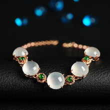 Natural jade bracelet jadeite gold bracelet