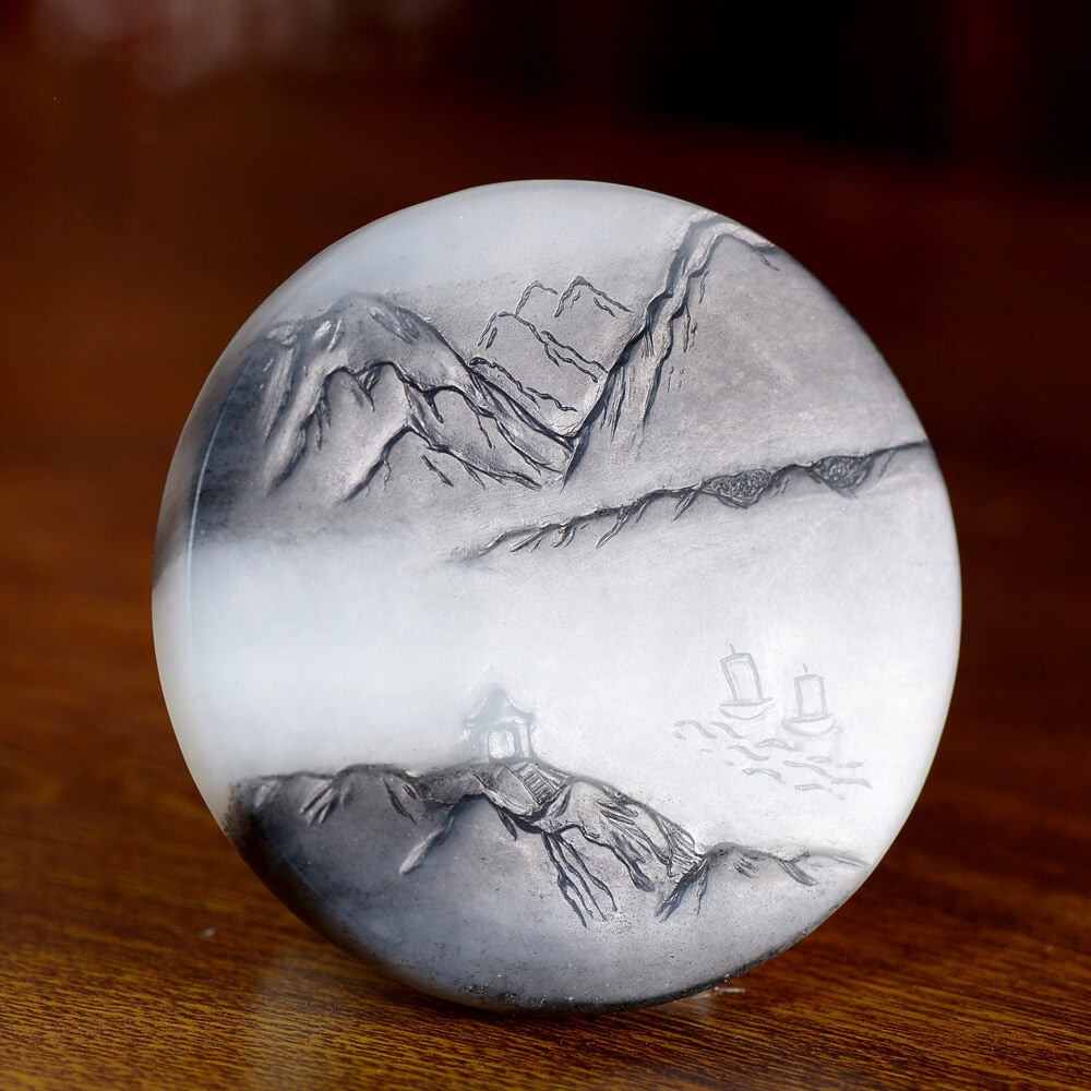 Natural jade carving Chinese Hetian nephrite collectibles