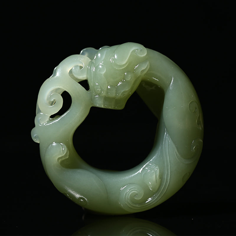 Natural jade carving Chinese Kunlun nephrite jade collectibles