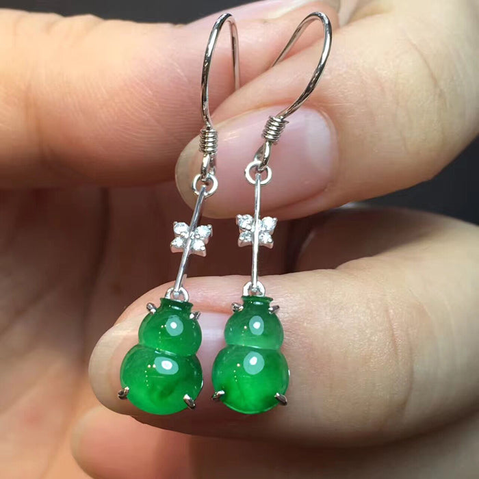 Natural Jade Earrings Jadeite Earrings