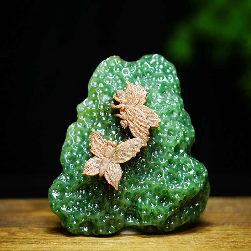 Natural jade carving Siberian nephrite jade collectibles