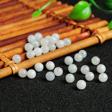 Natural jade jadeite beads white light green wholesale