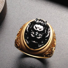 Natural jade ring jadeite dragon ring
