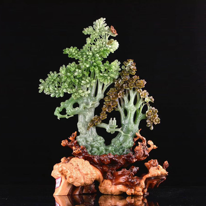 Natural jade carving Chinese Kunlun nephrite jade collectibles