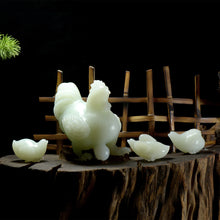 Natural jade carving nephrite collectibles Chinese Hetian jade