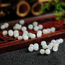 Natural jade jadeite beads white light mixed colors wholesale