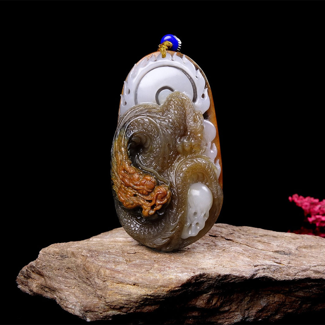 Natural jade carving Chinese Hetian nephrite collectibles