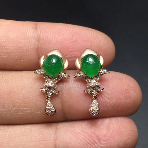 Natural Jade Earrings Jadeite Earrings