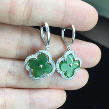 Natural Jade Earrings Nephrite Earrings